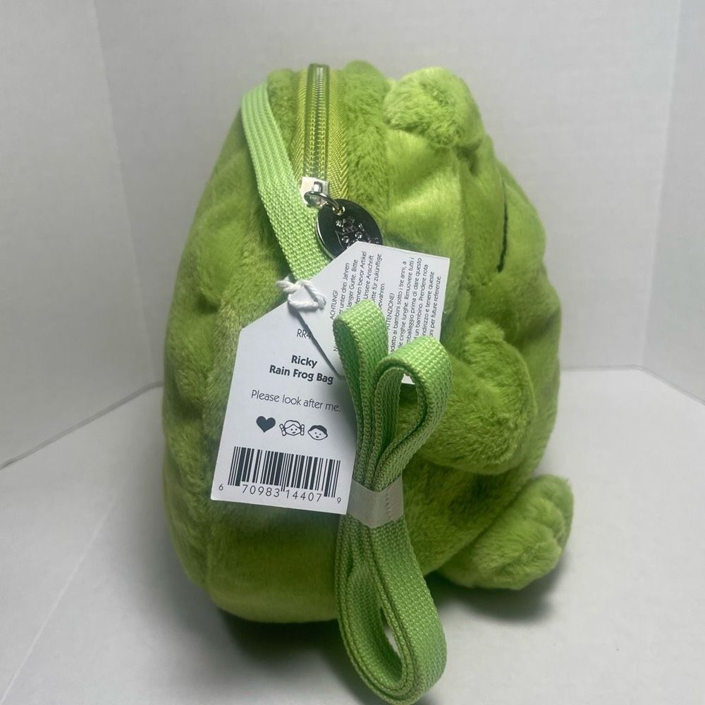 BNWT JELLYCAT RICKY THE RAIN FROG BAG plush crossbody Original Release - Picture 3 of 11